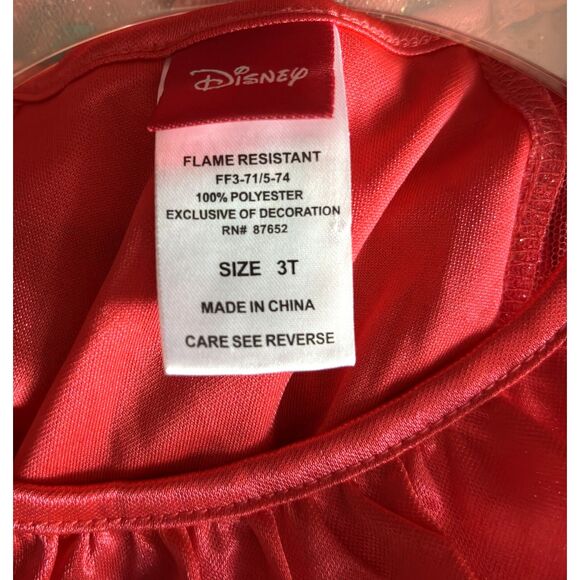 Disney 3T Flame Resistant Princess ELENA Of AVALOR Red Holiday Nightgown #F - Picture 9 of 9